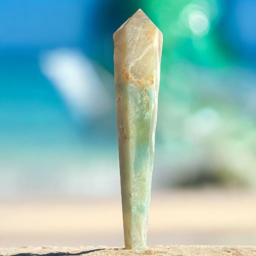 Caribbean Calcite Crystal Meditation Wand‎